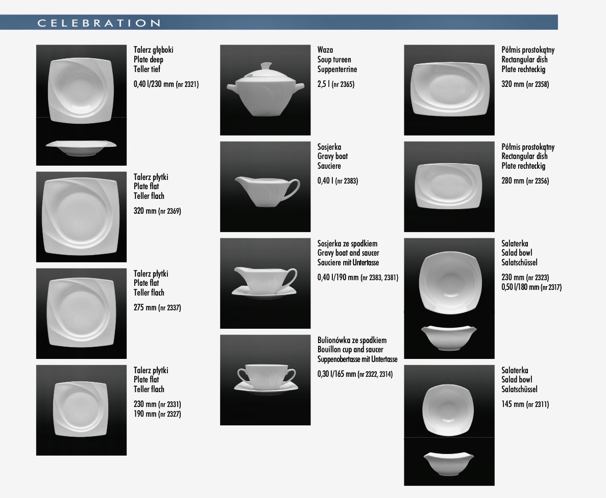 Porzellan Serie Celebration