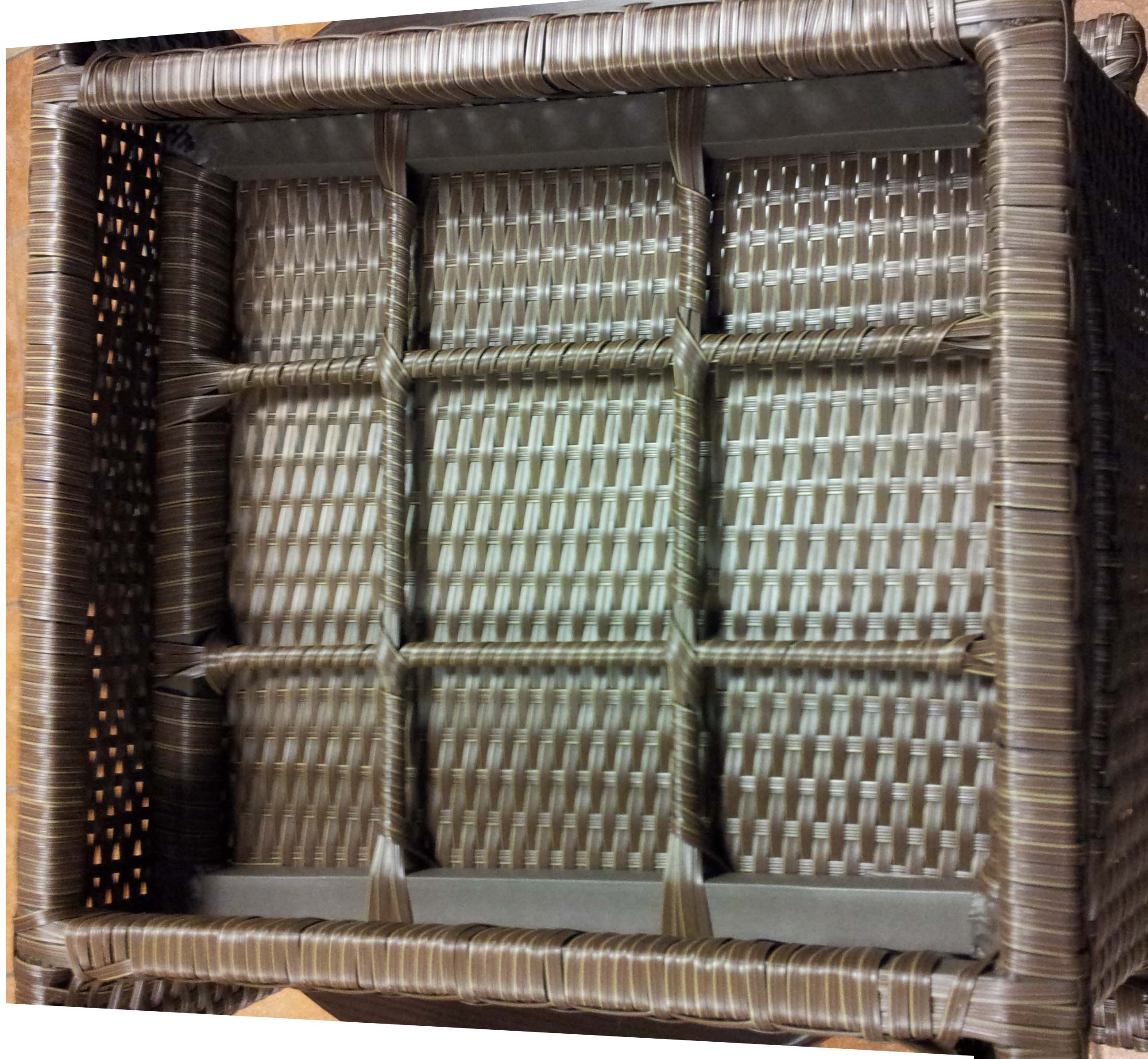 Alu-Rattan Stuhl MEZZA mit Armlehne