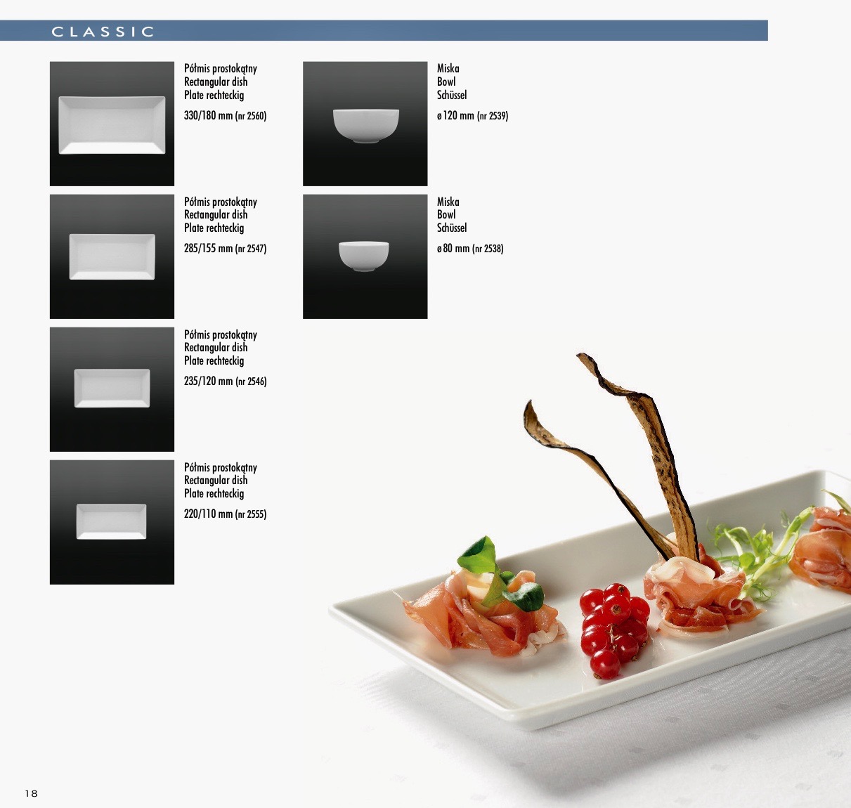 Porzellan -Serie CLASSIC