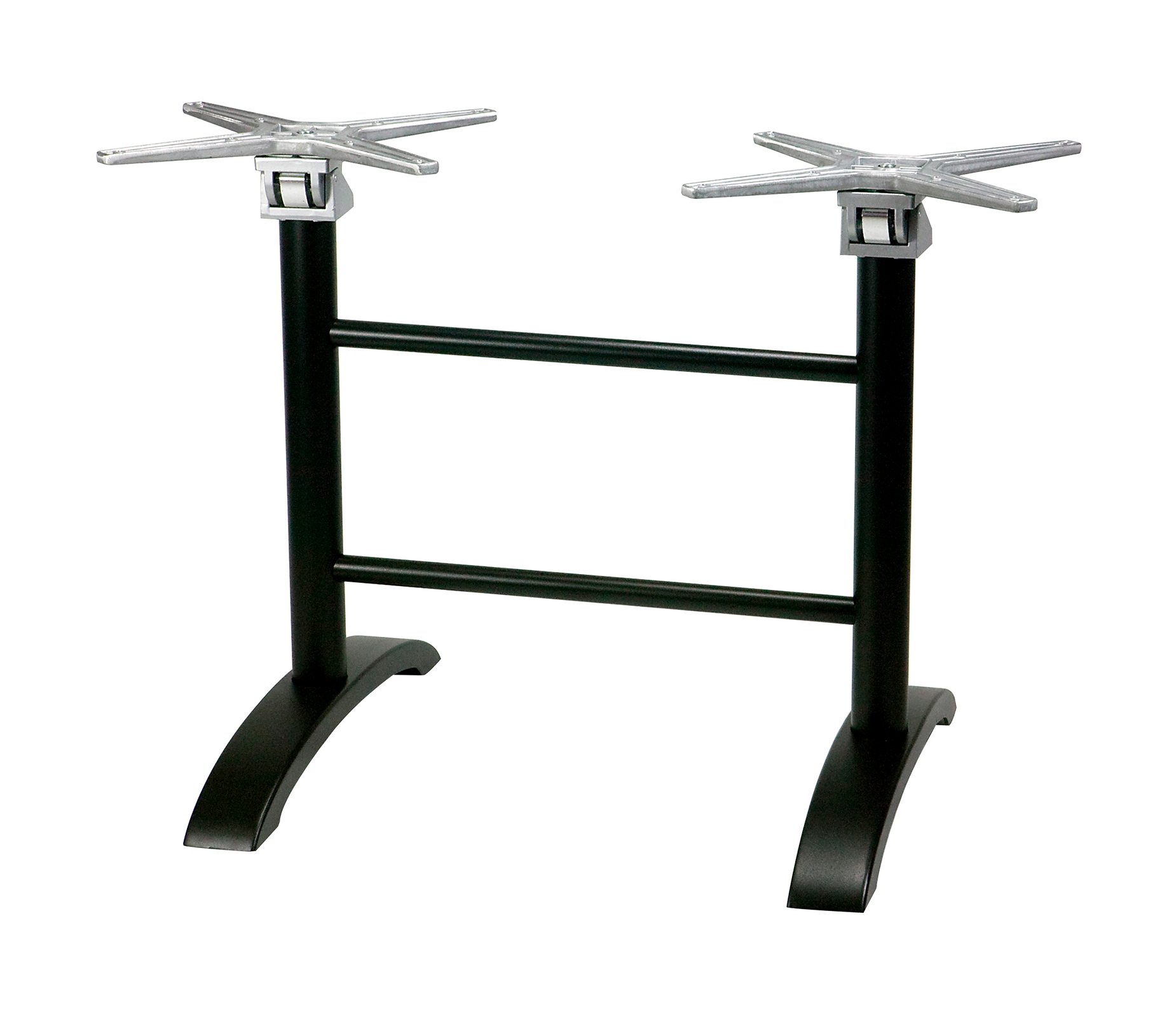 Alu Tischfuß 2 F Black