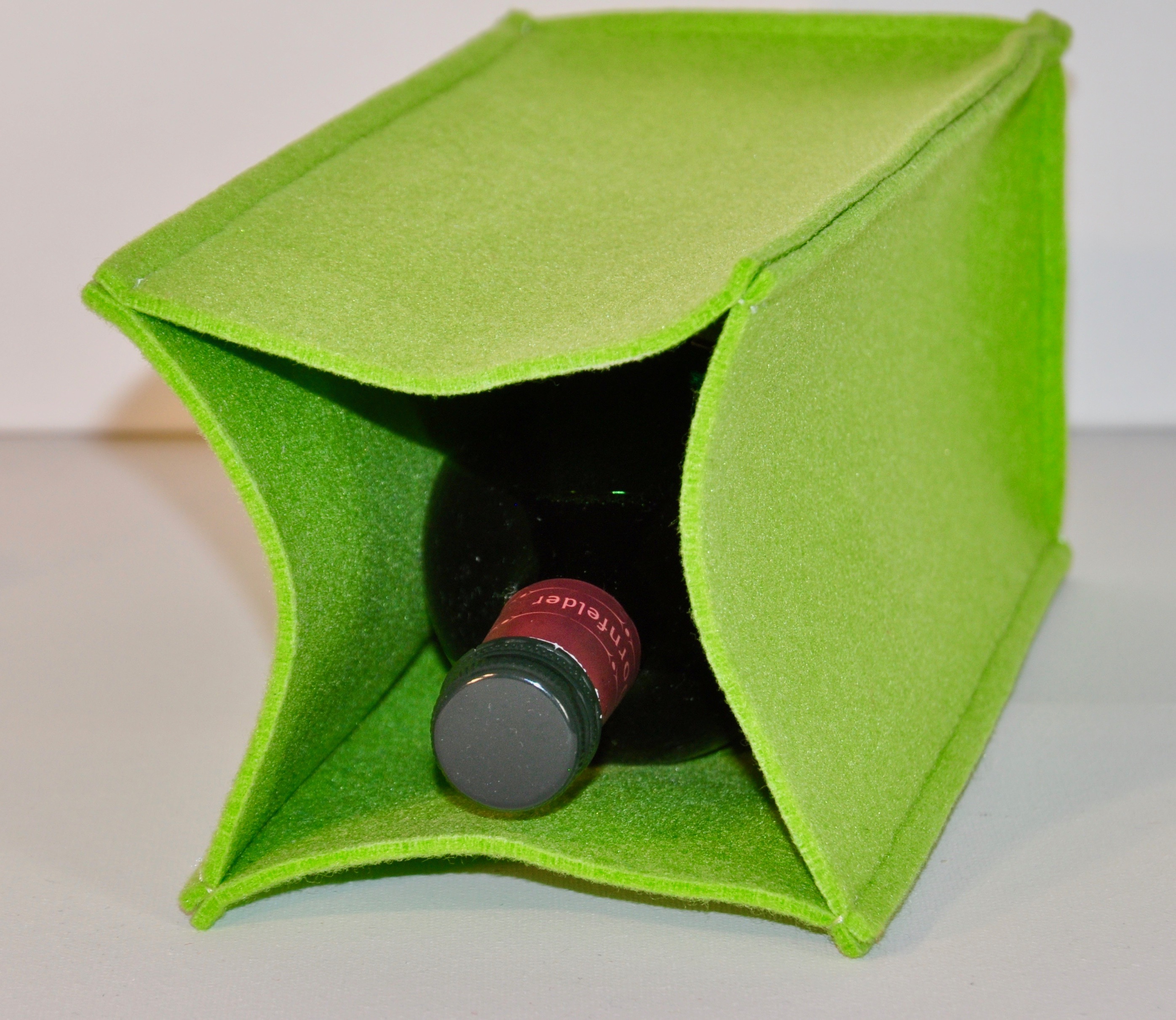 Wein Tasche Filz, 24x8x8 cm