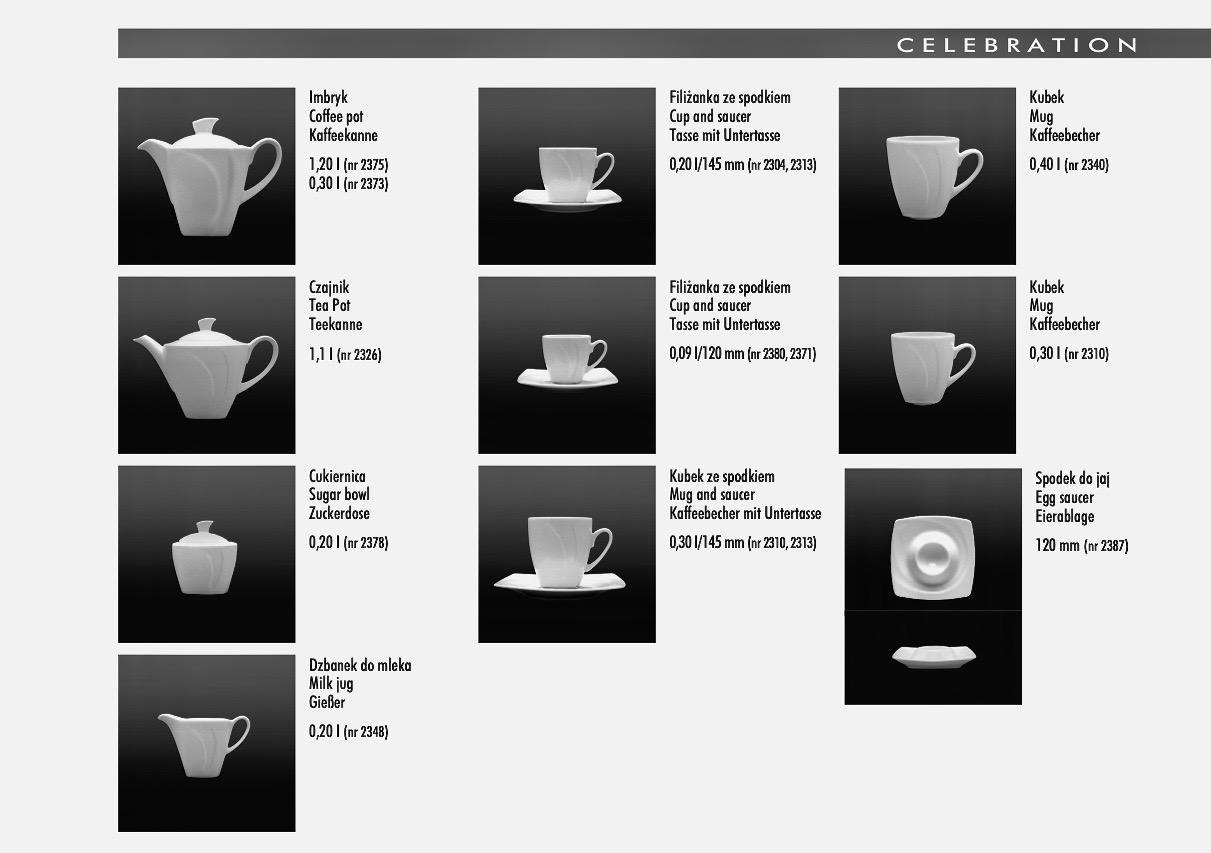 Porzellan Serie Celebration