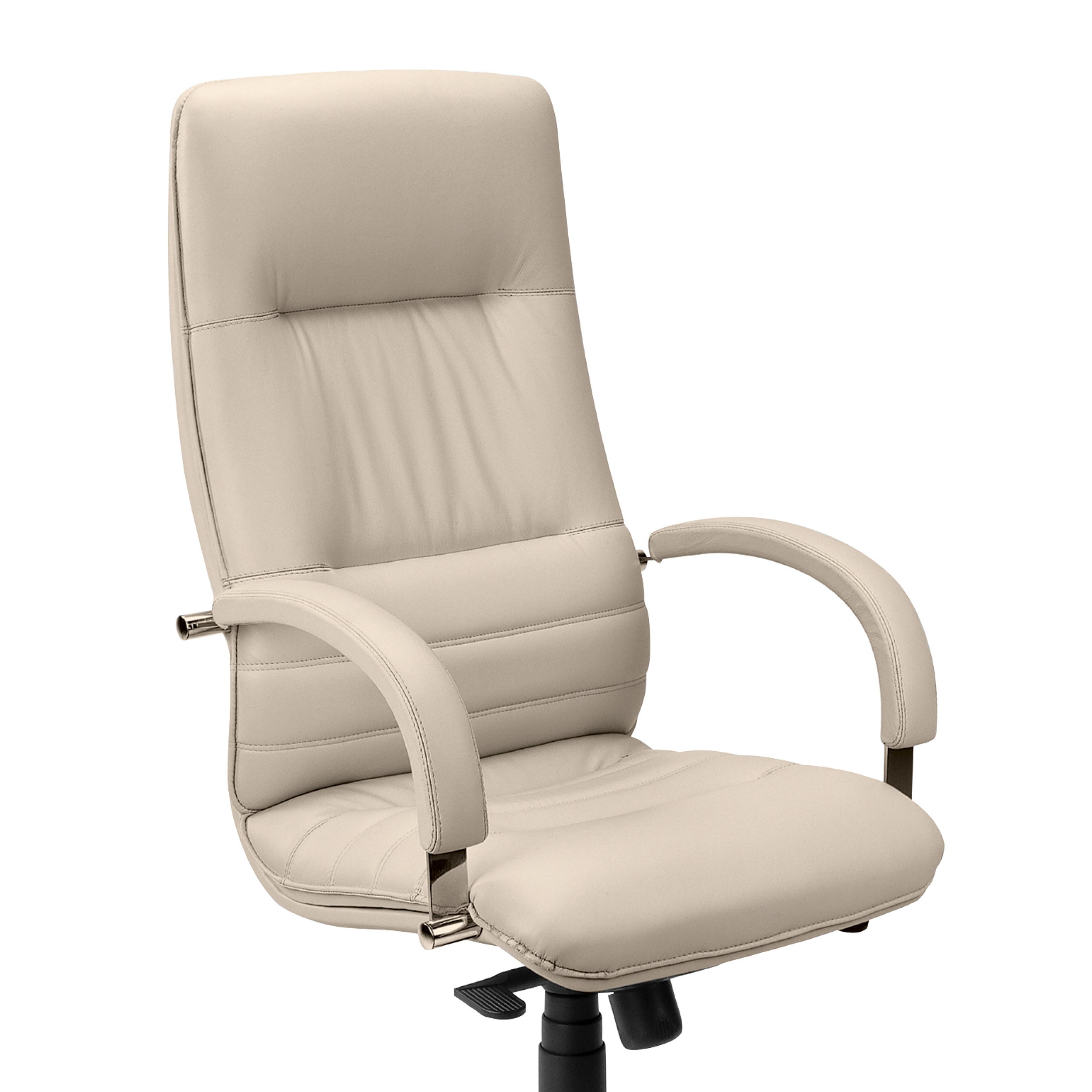 BÜRODREHSTUHL LINEA. CHEFSESSEL Echtleder in anthrazit