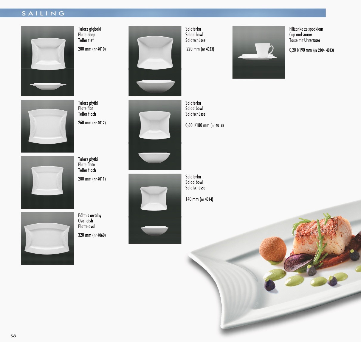 Porzellan Serie Sailing