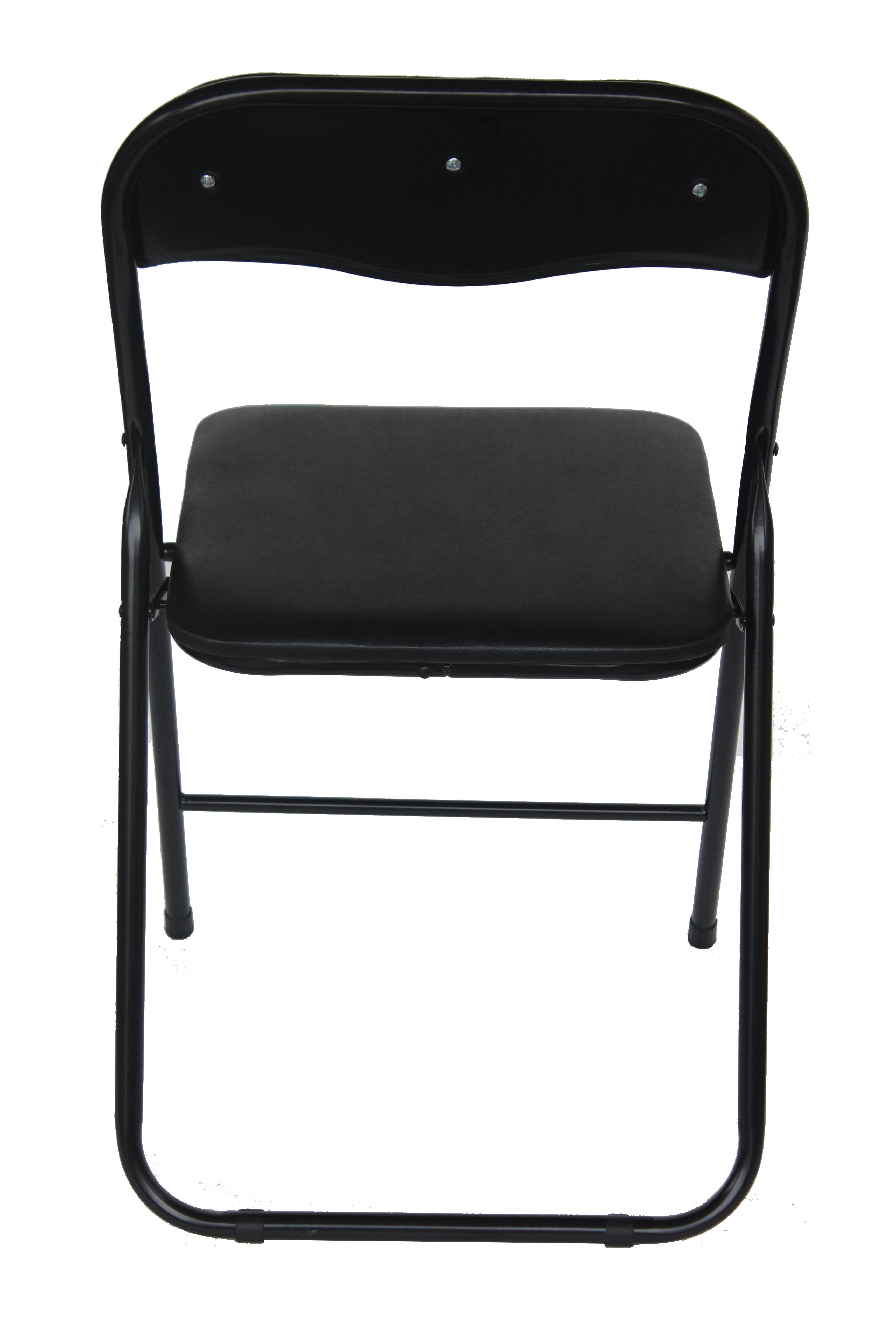 Gepolsterter Klappstuhl ROCO schwarz