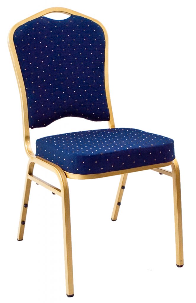 Bankett Stuhl T68123 gold/blau