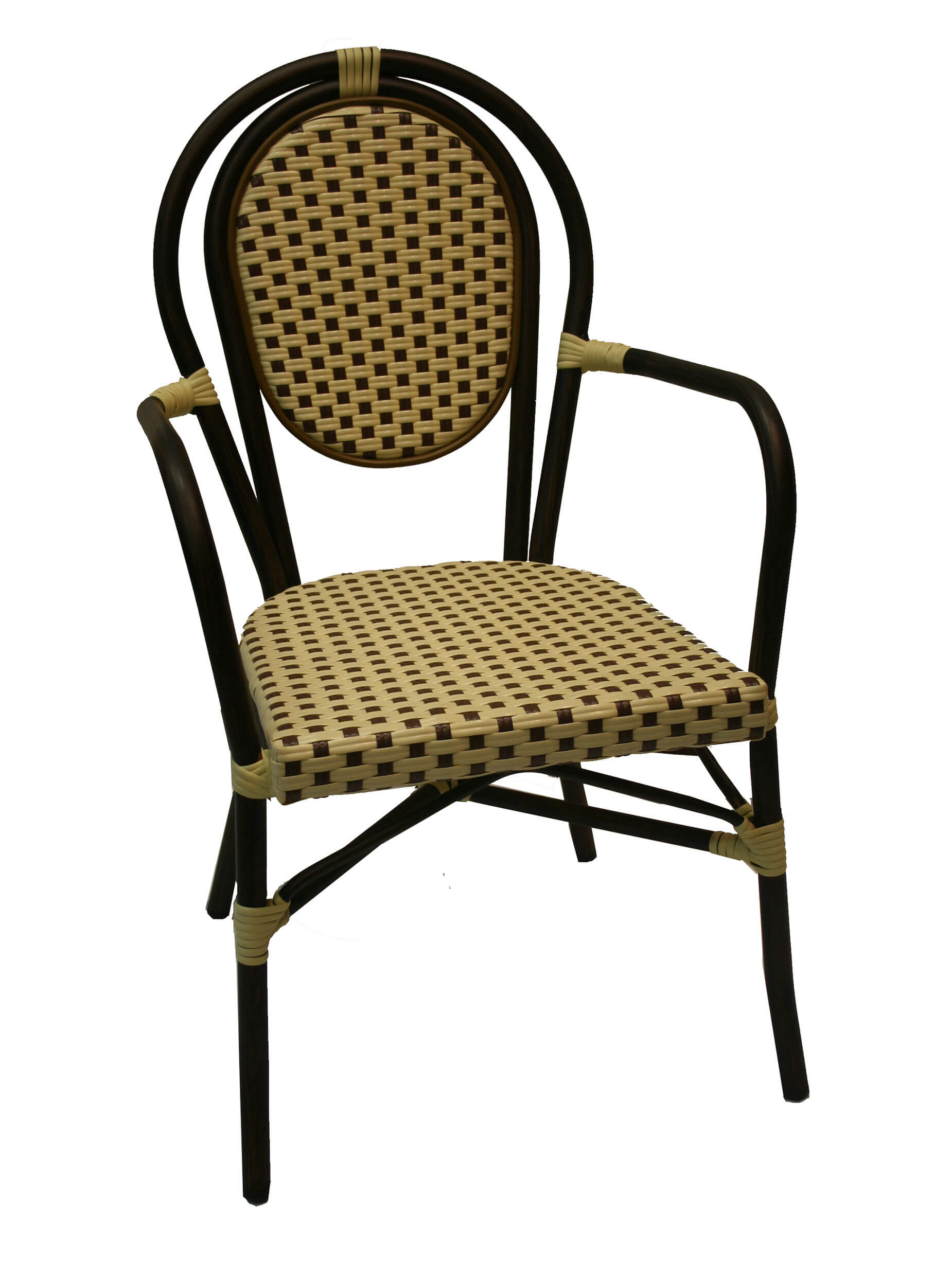 Lucca-A-bamboo-brown-beige-brownxFImAEHJnCPCB Alu-Rattan Stuhl LUCCA im Bamboo Look mit Armlehne