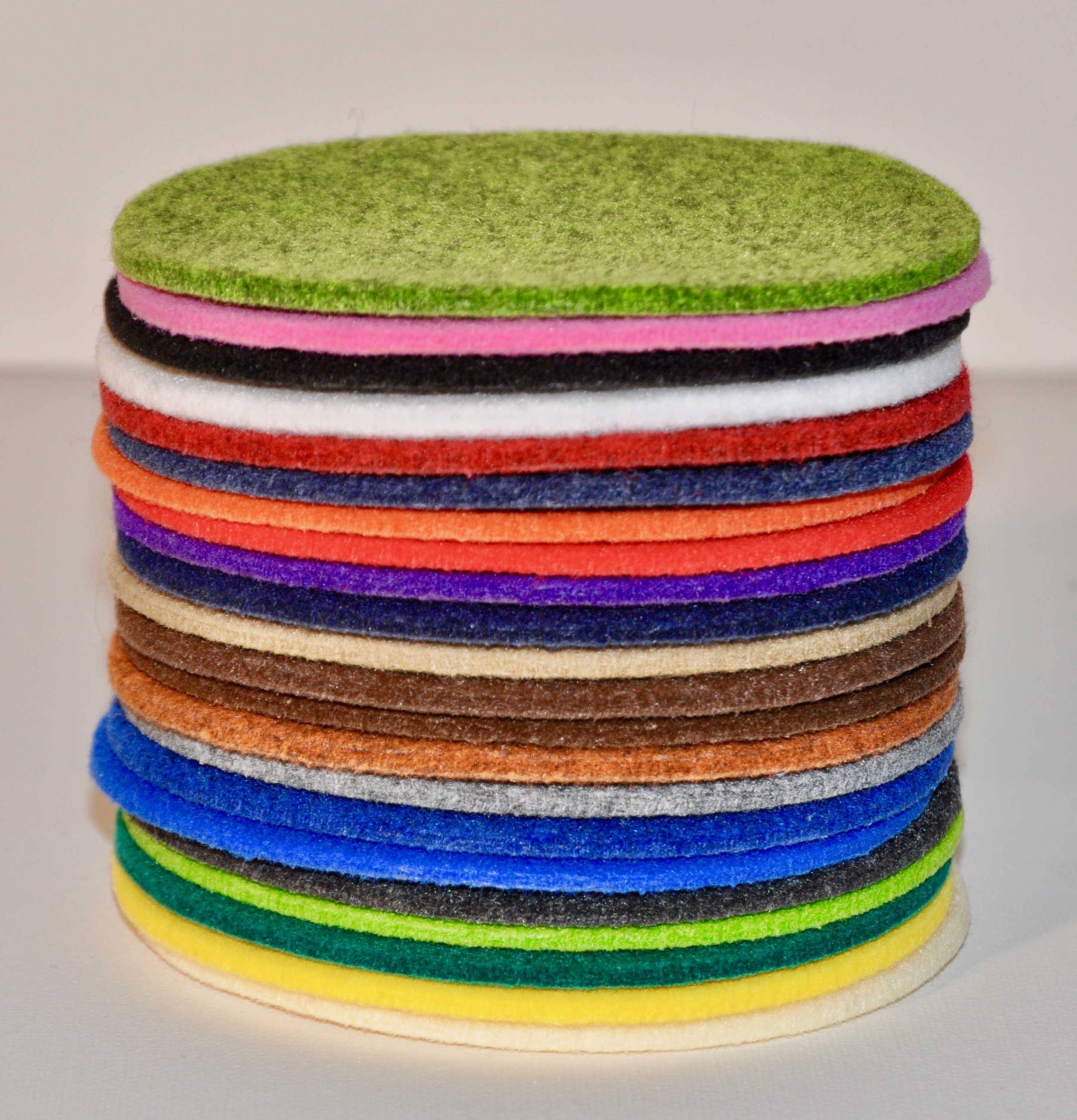 Glasuntersetzer STERN auf Filz 12 cm ( 6 Stück)